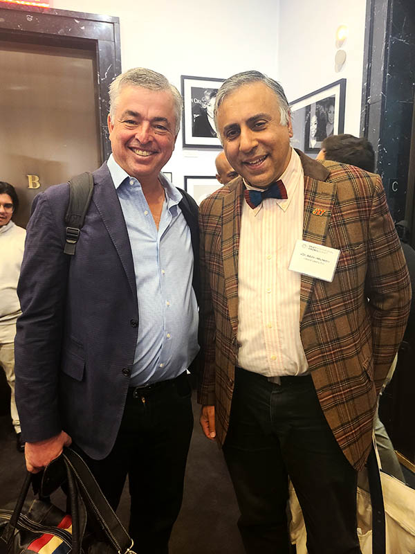 Dr Abbey with Eddy Cue Senior VP of Services , Apple Inc