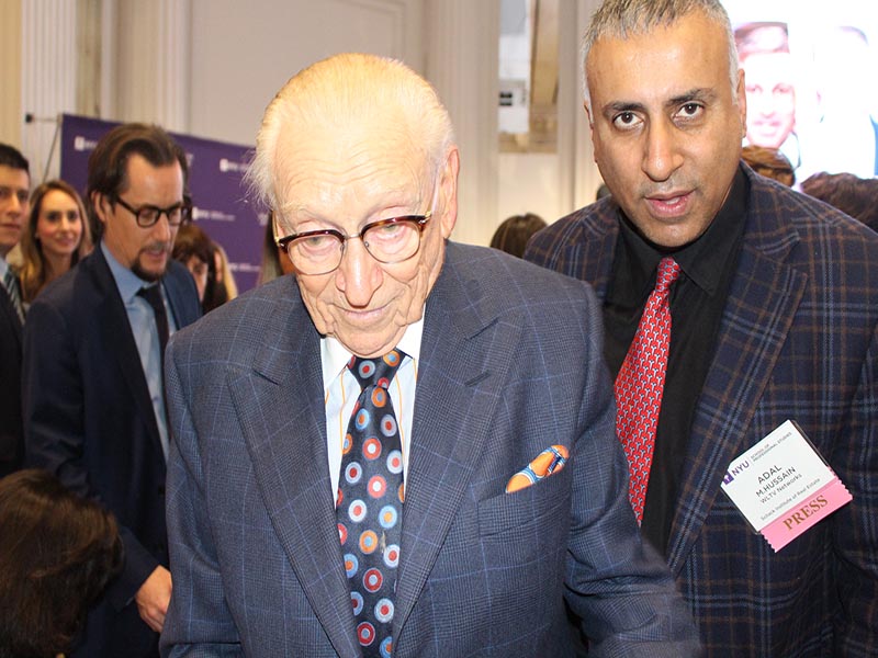 Dr Abbey with Larry Silverstein