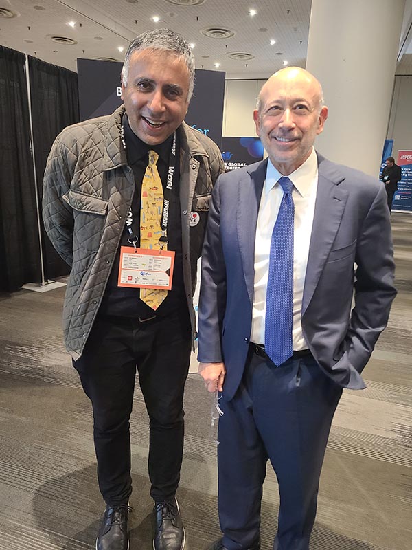 Dr Abbey with Lloyd Blankfein Chairman and former CEO of Goldman Sachs
