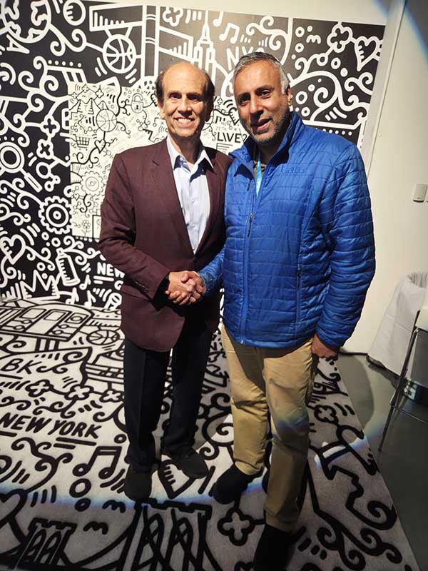 Dr Adal with Billionaire Michael Milken
