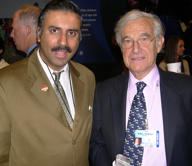 Dr.Abbey with Alan J.Patricof Chairman  of Greycroft Partners