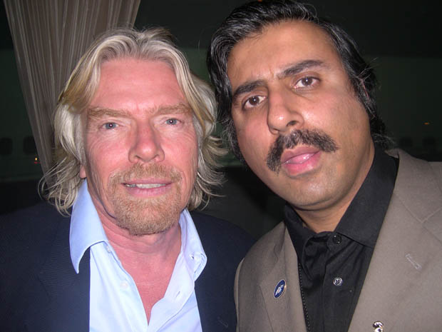 Dr.Abbey with Billionaire Sir Richard Branson of Virgin Group