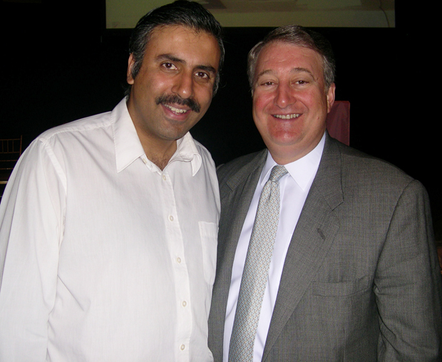 Dr.Abbey with Businessman Howard P.Milstein