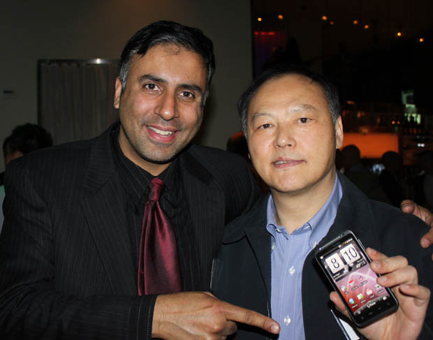 Dr.Abbey with HTC, president Peter Chou