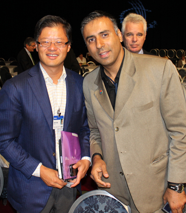 Dr.Abbey with Jerry Yang Co-Founder Yahoo