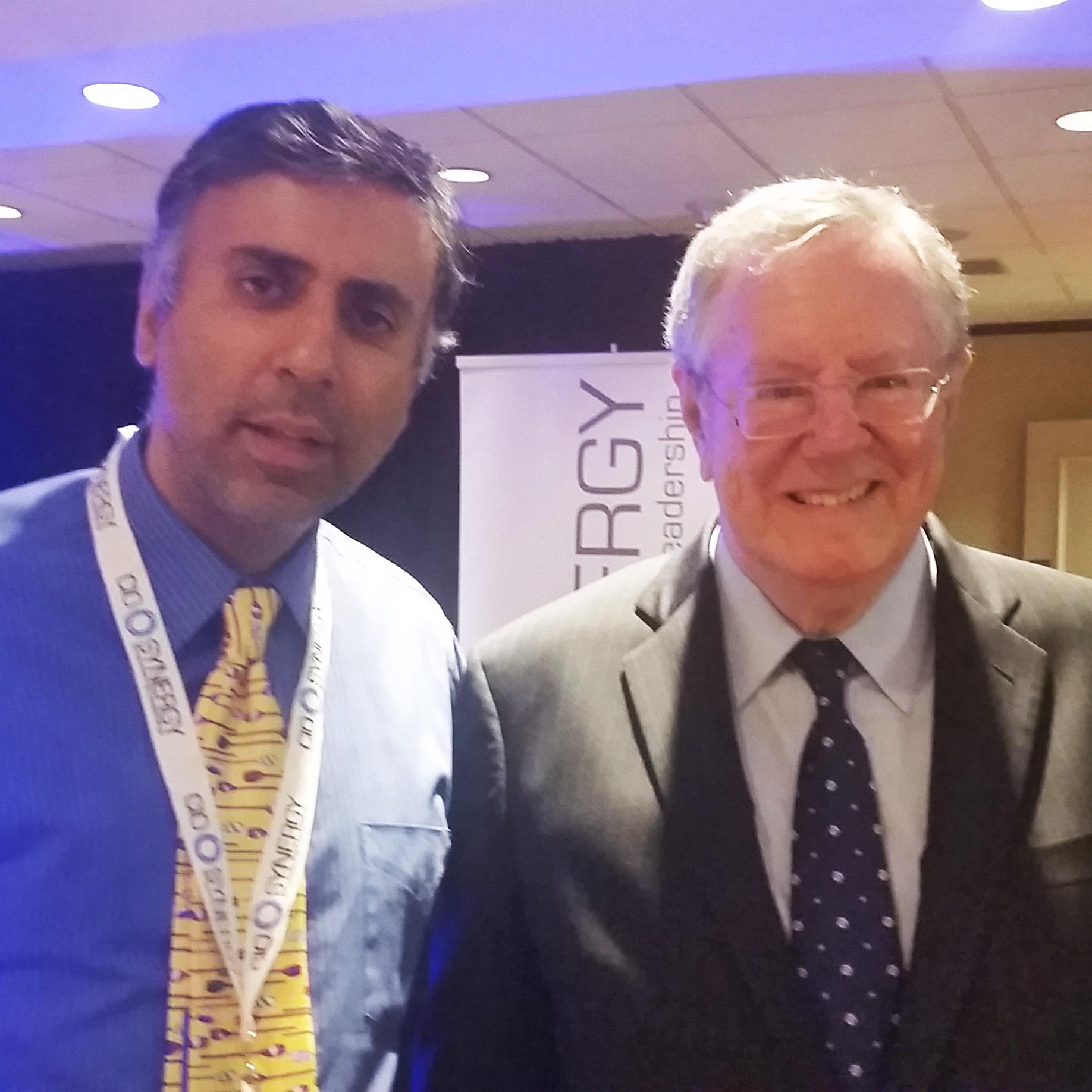Dr.Abbey with Steve Forbes Chairman of Forbes Magazine