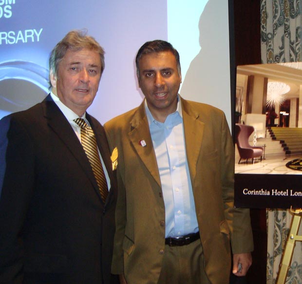 Dr.Abbey with Tony Potter, CEO of Corintha Hotels