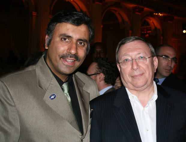 Dr.Abbey with Vladimir Gusinski,Chairman Russain TV,