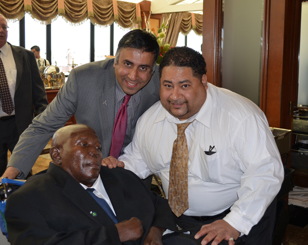 Dr Abbey With Emile Griffith and Son Louis