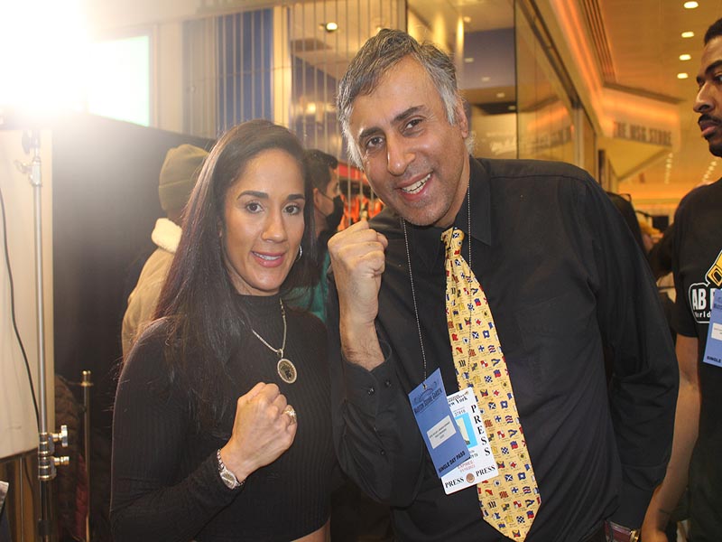 Dr Abbey with Amanda Serrano 7 Time World Boxing Champion