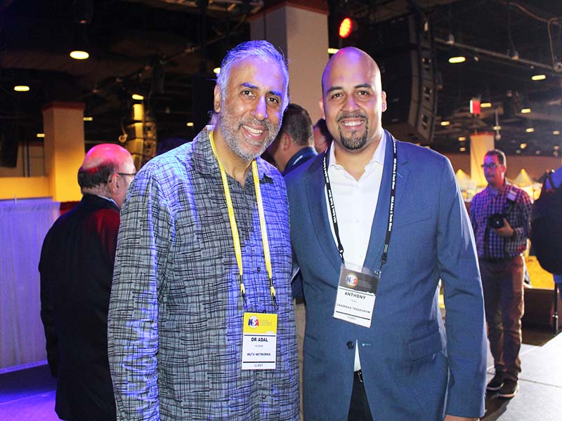 Dr Abbey with Anthony Pena Chairman NSA Trade Show 2022