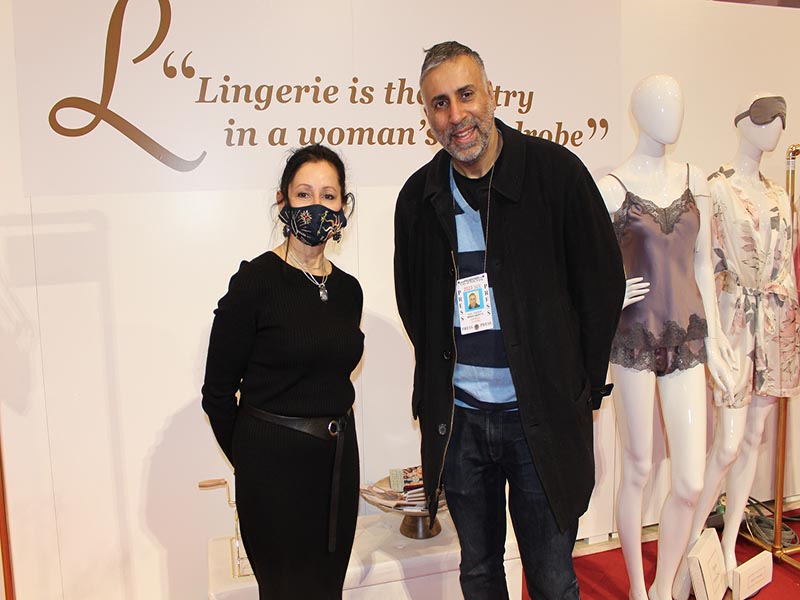Dr Abbey with Asi Efros Editor of Lingerie Briefs Magazine