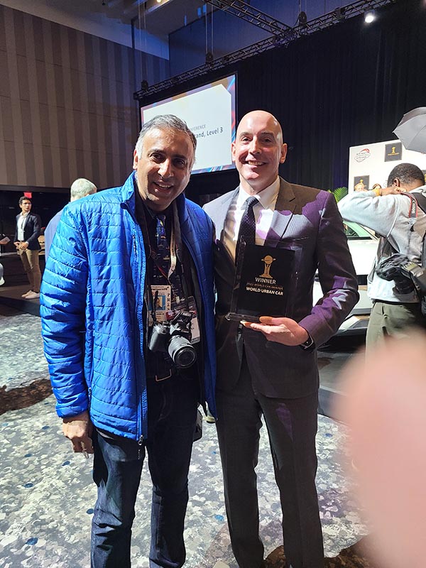 Dr Abbey with Chad Deutsch of Toyota Award Winner