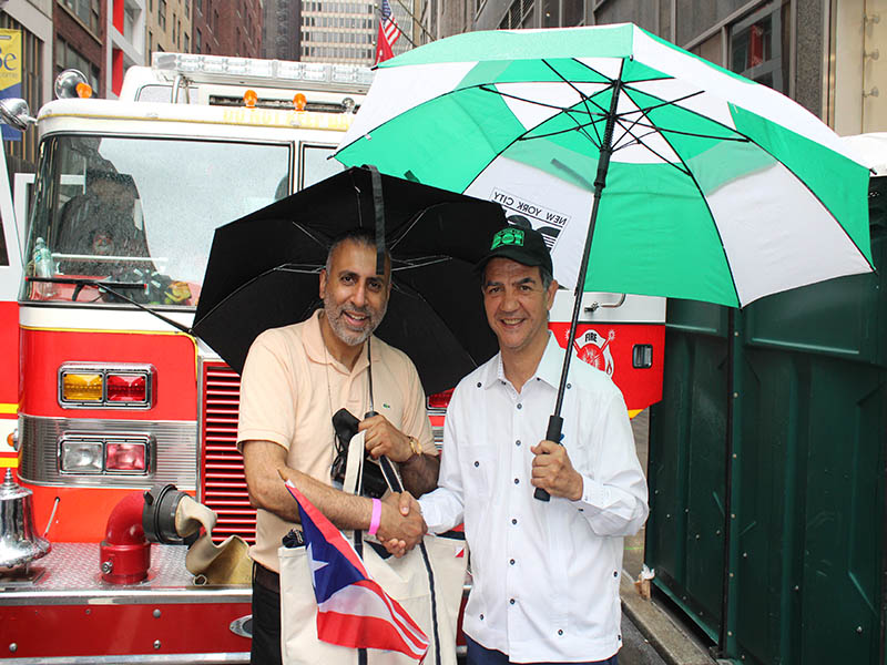 Dr Abbey with Commissioner Ydanis Rodriguez of NYC DOT