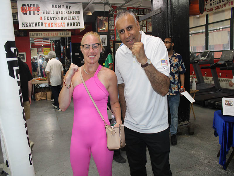 Dr Abbey with Heather Hardy Women’s World Boxing Champion