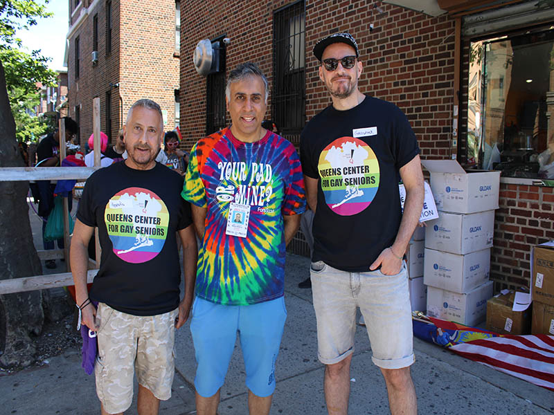 Dr Abbey with Hernan & Christopher of the Queens Center for Gay Seniors