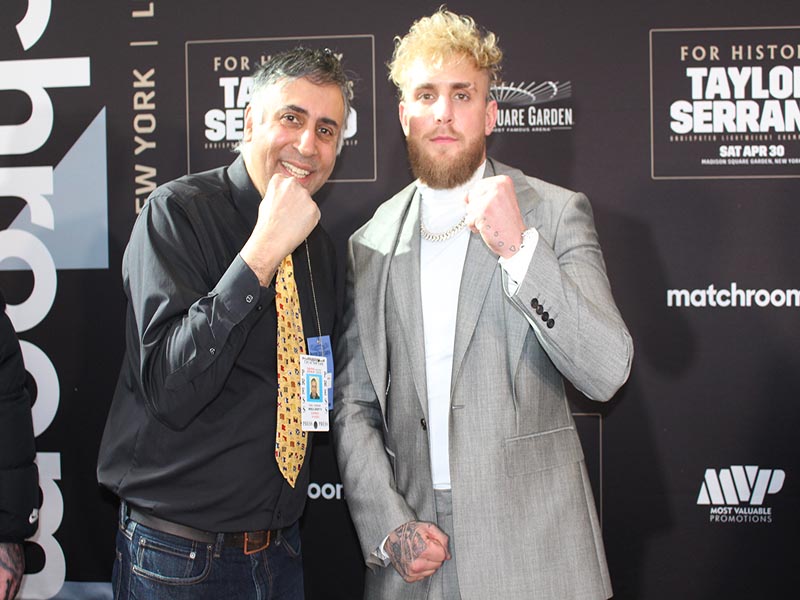 Dr Abbey with Jake Paul cofounder of Most Valuable Promotions & professional boxer