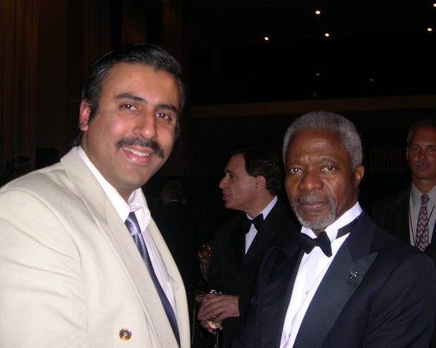 Dr Abbey with Kofi Annan former UN Secetary General