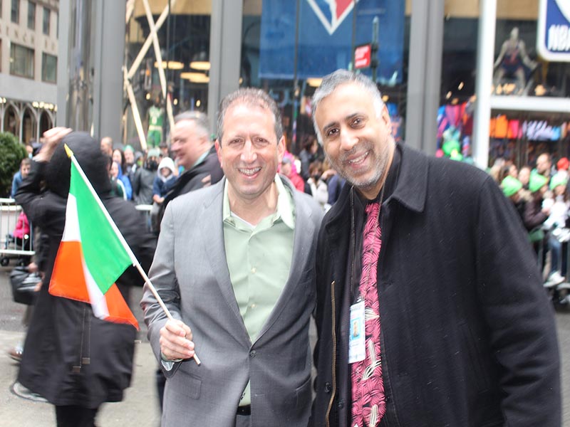 Dr Abbey with New York City Comptroller Brad Lander