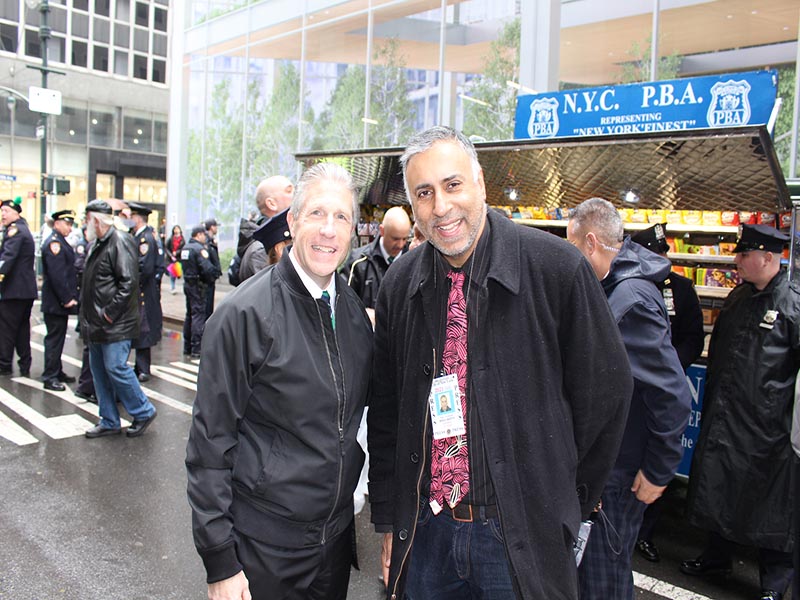Dr Abbey with Pat Lynch New York Police Benevolent Association President