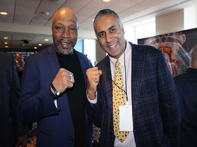 Dr Abbey with Ray Mercer former WBO World Heavyweight Champion