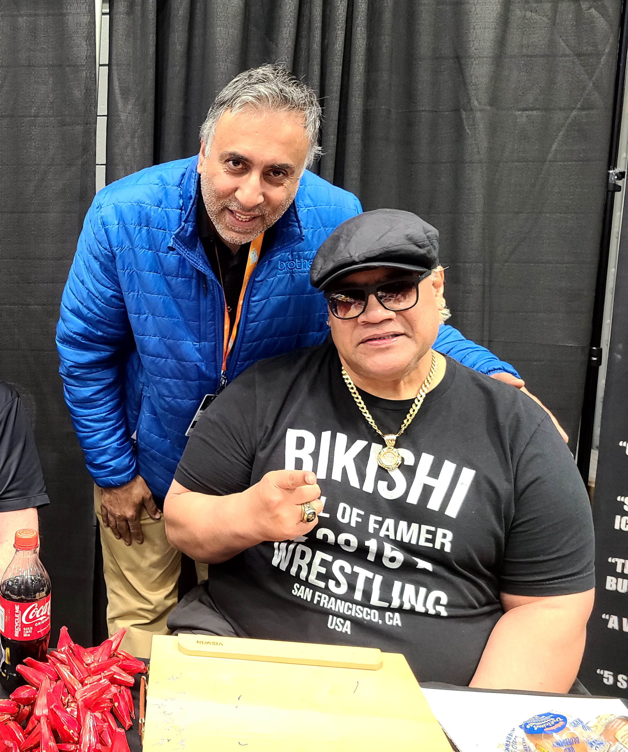 Dr Abbey with Rikishi WWE Wrestler & Hall of Famer