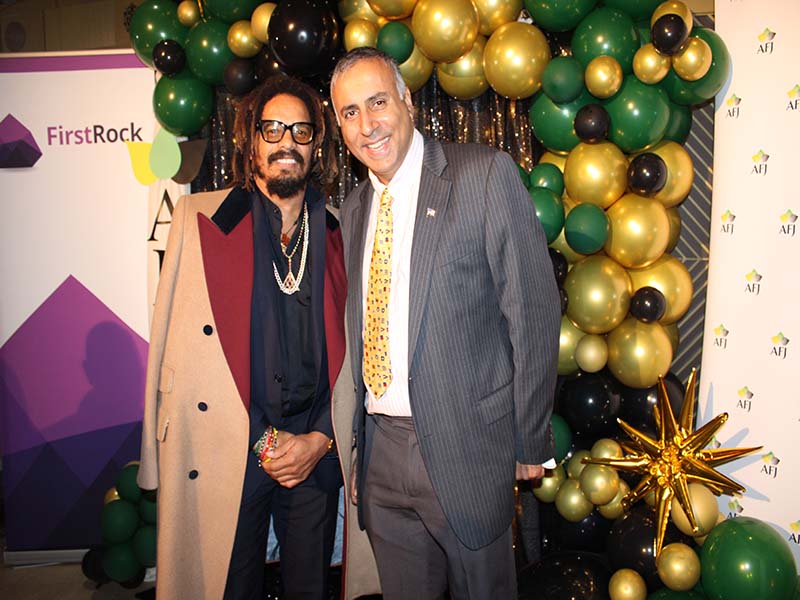 Dr Abbey with Rohan Marley Son of Reggae King Bob Marley
