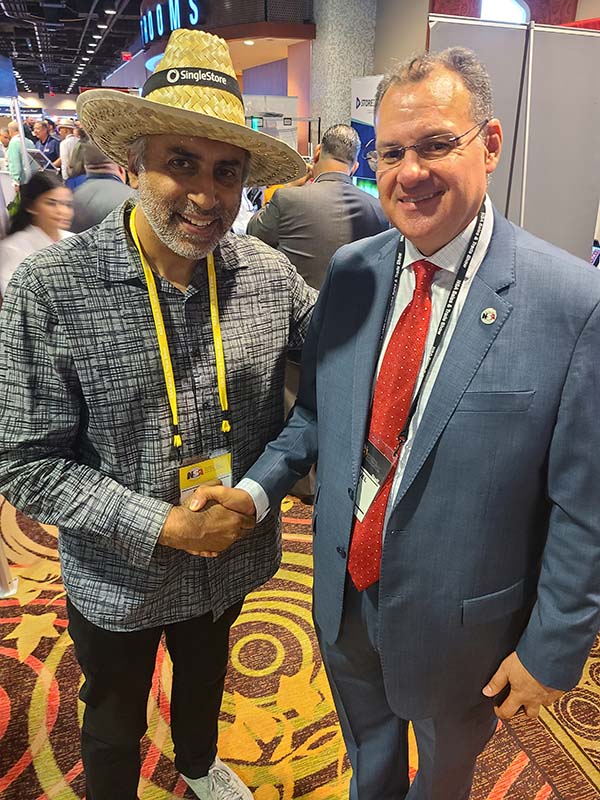 Dr Abbey with Samuel Collado National President NSA