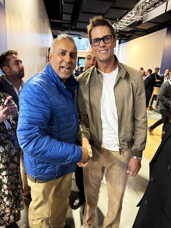Dr Adal with Tom Brady NFL GOAT