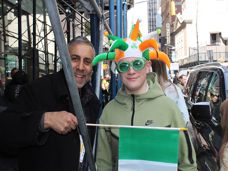 Dr Adal with one of the Parade Attendes