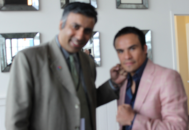 Dr.Abbey with 4 Time World Boxing great Juan Manuel Marquez