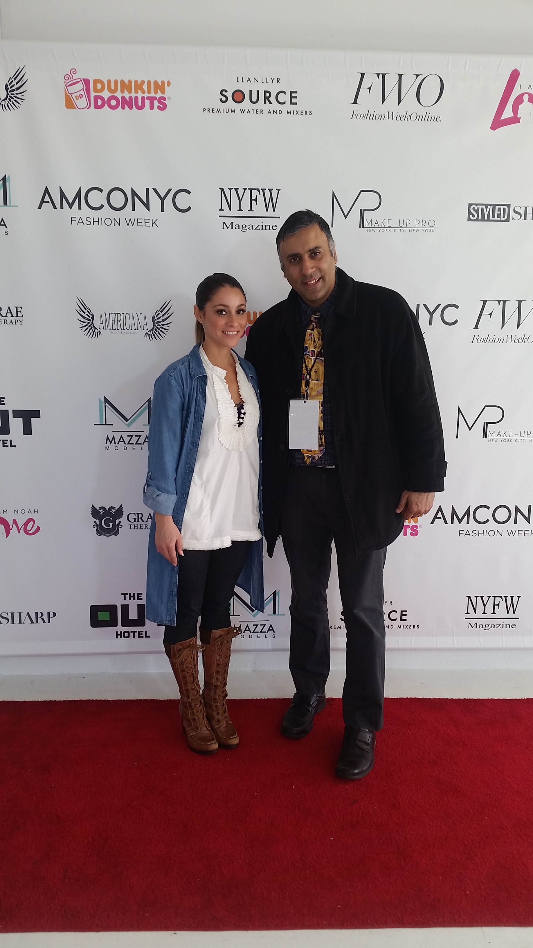 Dr.Abbey with Adriana Marie Founder AMCONYC Fashion Week