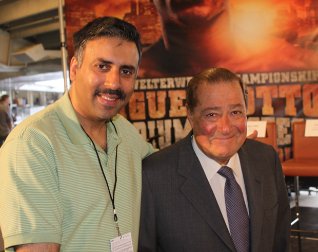 Dr.Abbey with Bob Arum Chairman of Top Rank Boxing