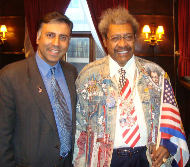Dr.Abbey with Boxing Promoter DK ,Don King