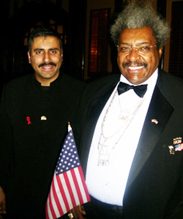 Dr.Abbey with Boxing Promoter Don King N