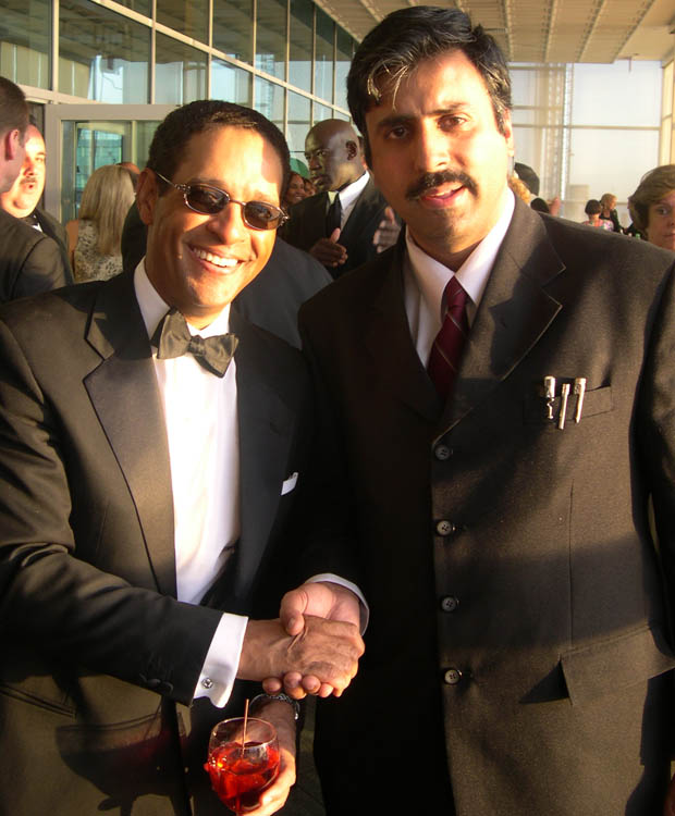 Dr.Abbey with Bryant Gumbel Sports Announcer
