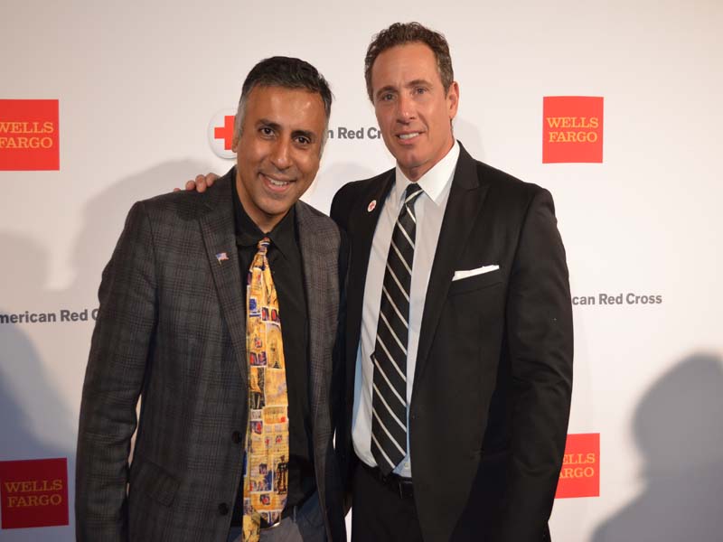 Dr.Abbey with Chris Cuomo Newscaster with CNN