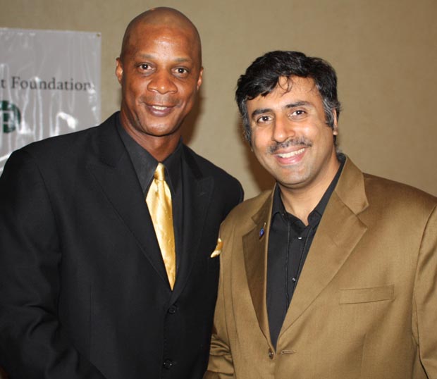 Dr.Abbey with  Darryl Strawberry ,former Yankees player