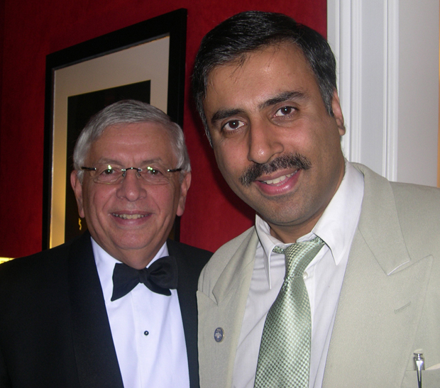 Dr.Abbey with David Stern Commissioner of NBA