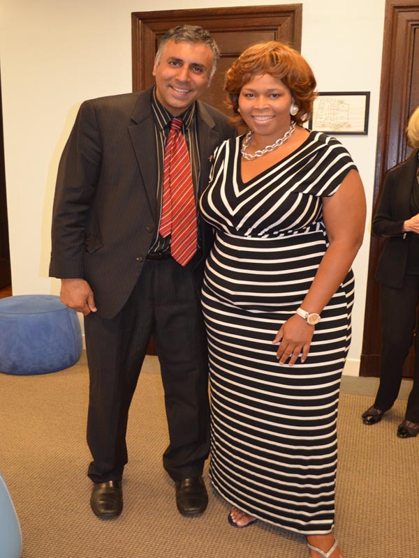 Dr.Abbey with Dionne Williams org of Emerge