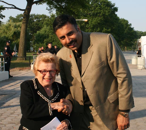 Dr.Abbey with Dr Ruth Westheimer,AKA Sex Dr,
