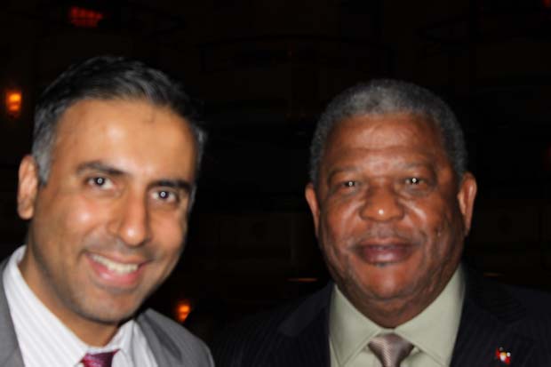 Dr.Abbey with Dr W Baldwin Spencer PM of Antigua and Barbuda