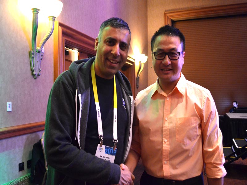 Dr.Abbey with E Hao CEO of TCL USA