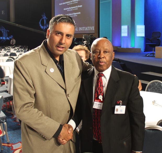 Dr.Abbey with Former President of Botswana, Festus Mogae