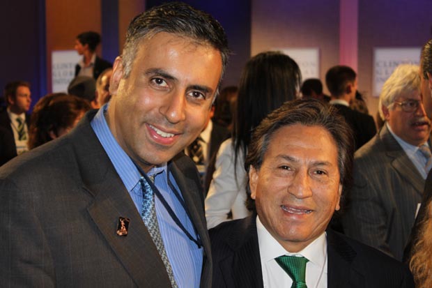 Dr.Abbey with Former President of Peru Dr Alejandro Toledo