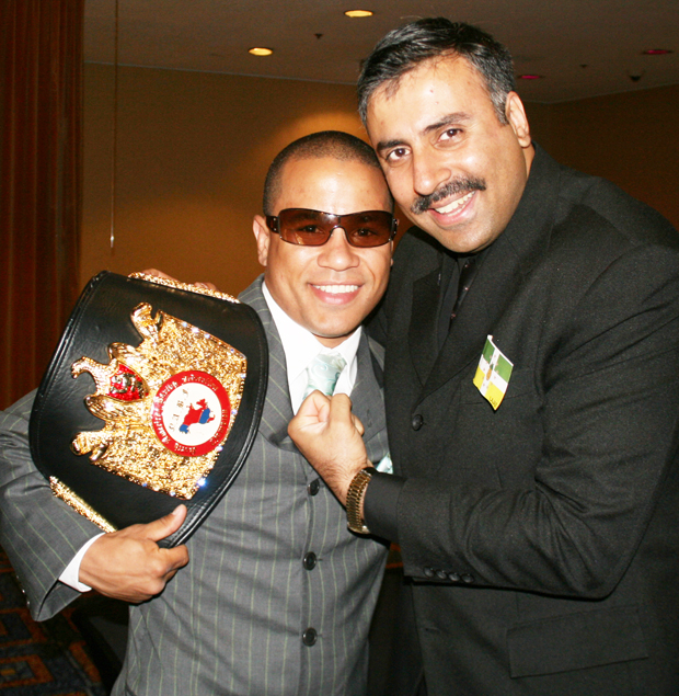 Dr.Abbey with Gato Figueroa,NABF Boxing Champ