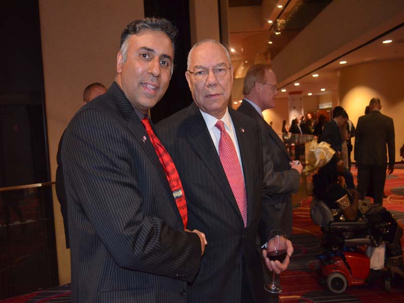 Dr.Abbey with Gen Collin Powell Founder of Americas Alliance Promise