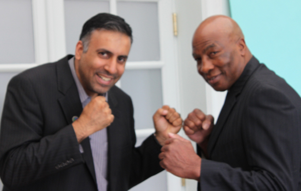 Dr.Abbey with Heavyweight Boxing Contender Ernie Shavers
