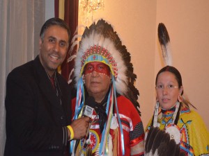 Dr.Abbey with Indian Chief and wife