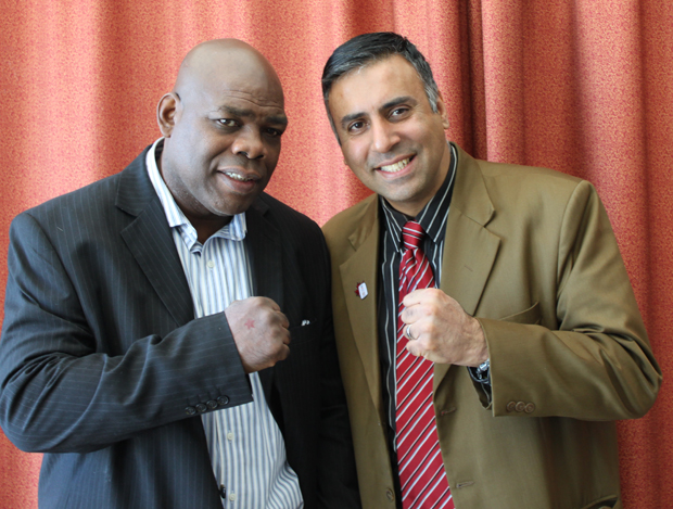 Dr.Abbey with Iran Barkley 4 Time World Boxing Champion